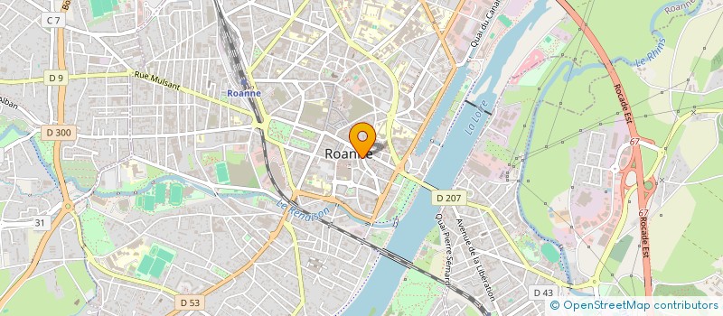 localisation de l'entreprise SARL CB ET A  ROANNE