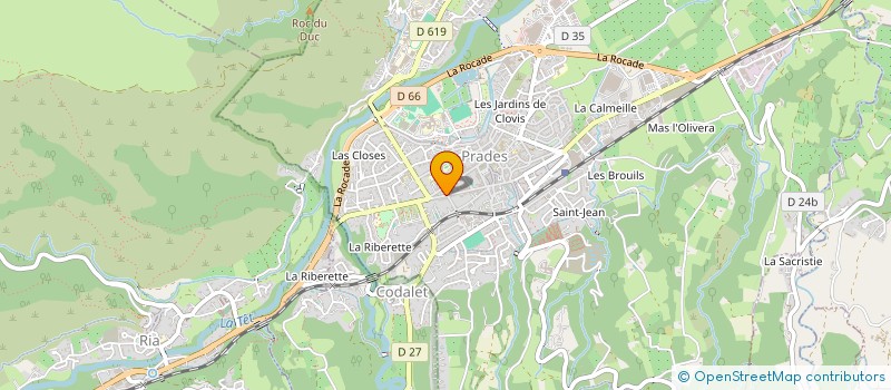 localisation de l'entreprise SARL CBB à PRADES