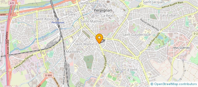 localisation de l'entreprise SARL CBL  PERPIGNAN