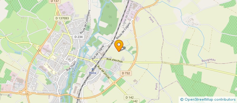 localisation de l'entreprise SARL CBMI-CHRISTOPHE BAILLET  PONS