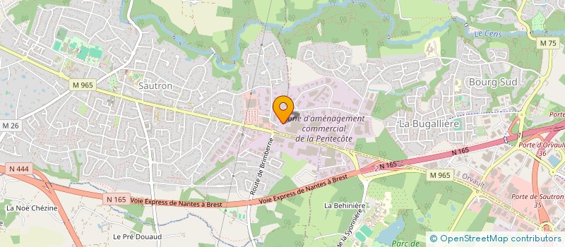 localisation de l'entreprise SARL CBR à ORVAULT