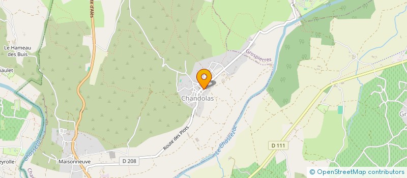 localisation de l'entreprise SARL CCC à CHANDOLAS