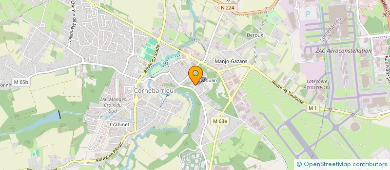 localisation de l'entreprise SARL CCEB  CORNEBARRIEU