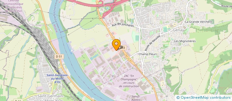 localisation de l'entreprise SARL CCMJ à GENAY
