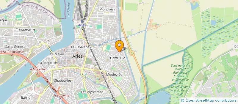 localisation de l'entreprise SARL CCR  ARLES