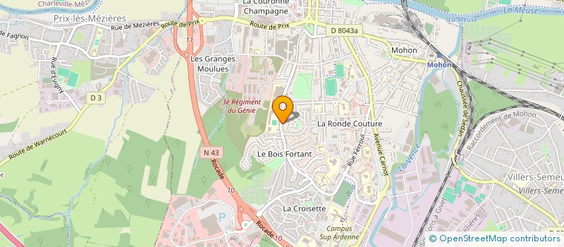localisation de l'entreprise SARL CCR à CHARLEVILLE MEZIERES