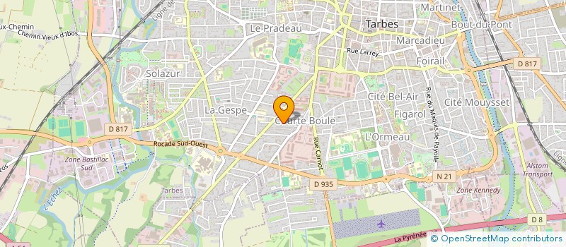 localisation de l'entreprise SARL CCR COMMUNICATION à TARBES