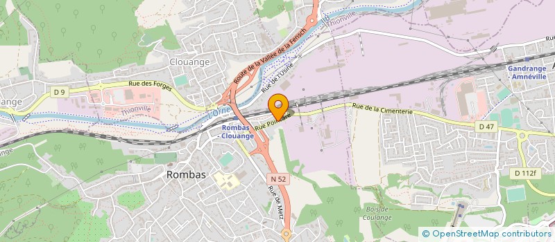 localisation de l'entreprise SARL CCR CONSTRUCTION  ROMBAS