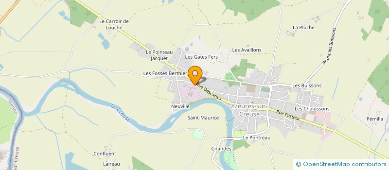 localisation de l'entreprise SARL CD à YZEURES-SUR-CREUSE