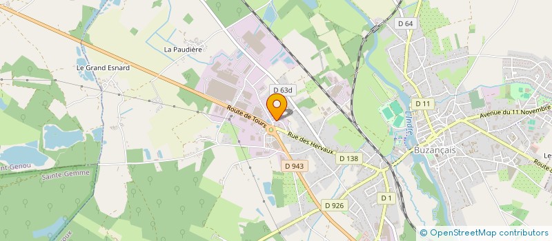 localisation de l'entreprise SARL CD AUTOMOBILES à BUZANCAIS