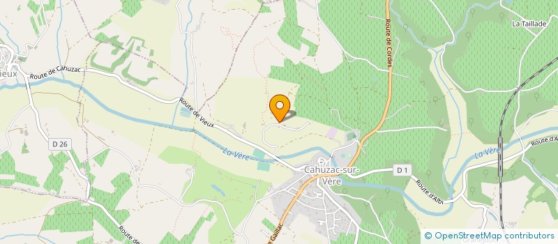 localisation de l'entreprise SARL CD COMMUNICATION  CAHUZAC-SUR-VERE