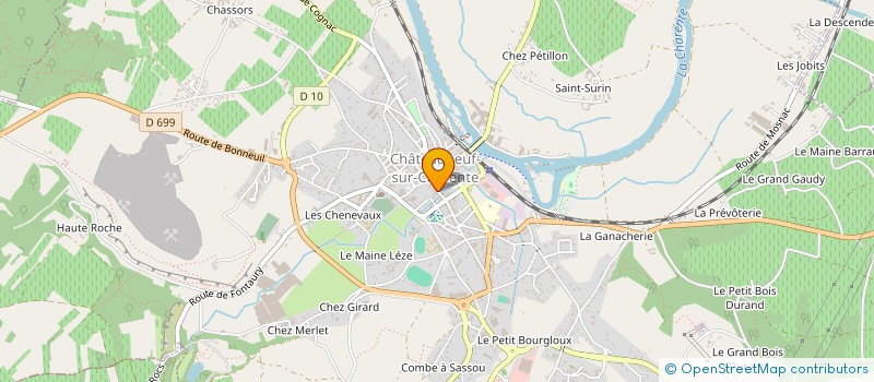 localisation de l'entreprise SARL CD MAINGARD à CHATEAUNEUF-SUR-CHARENTE