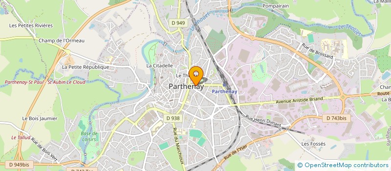 localisation de l'entreprise SARL CEBI à PARTHENAY