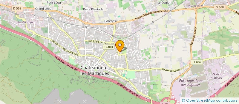 localisation de l'entreprise SARL CEC  CHATEAUNEUF-LES-MARTIGUES