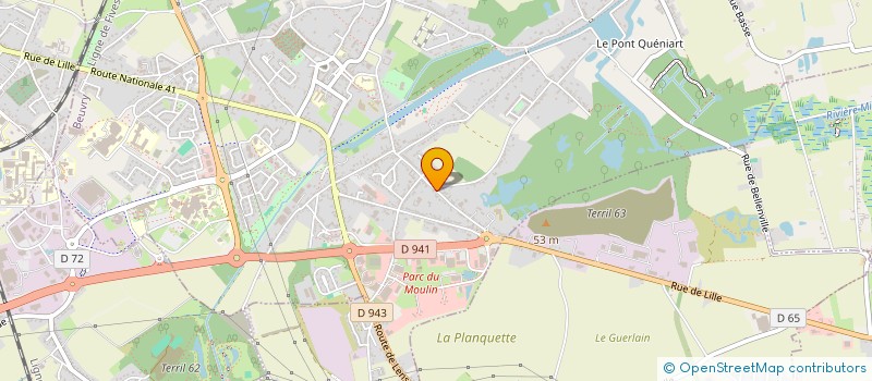 localisation de l'entreprise SARL CECA  BEUVRY