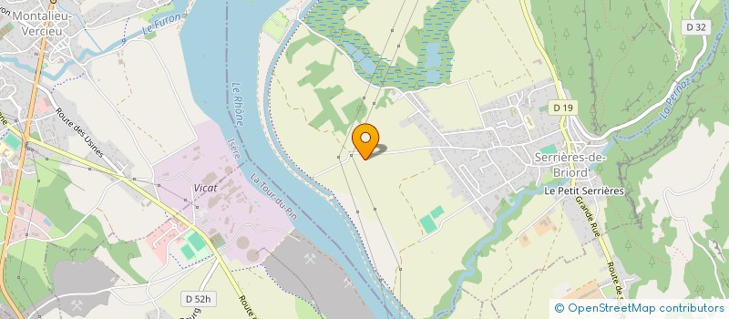 localisation de l'entreprise SARL CECEN ARTS ET FACADES  SERRIERES-DE-BRIORD