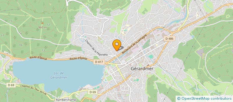 localisation de l'entreprise SARL CEDIM à GERARDMER