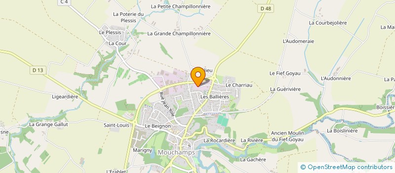 localisation de l'entreprise SARL CEDPA DISTRIBUTION  MOUCHAMPS