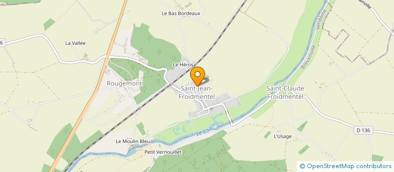 localisation de l'entreprise SARL CEDRIC BROUSSE  SAINT-JEAN-FROIDMENTEL