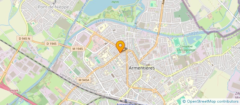 localisation de l'entreprise SARL CEDRIC DE SOUSA TAXI  ARMENTIERES