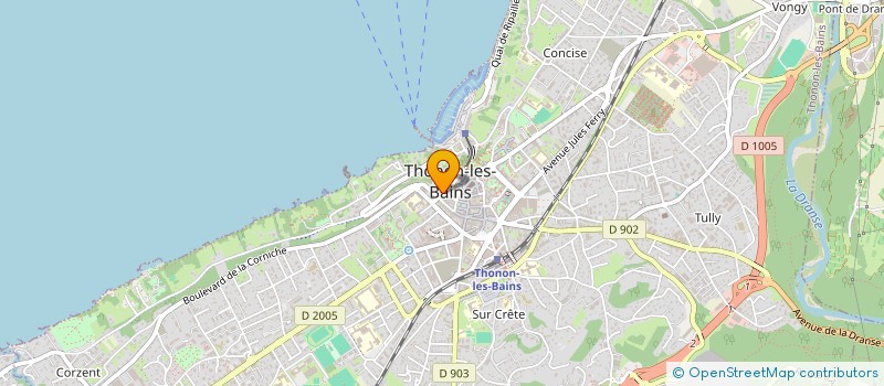 localisation de l'entreprise SARL CEGA L'EXCELSIOR à THONON-LES-BAINS