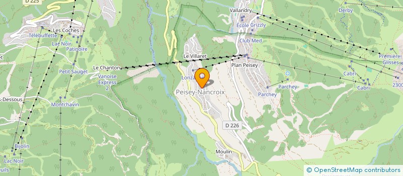 localisation de l'entreprise SARL CEGREG  PEISEY-NANCROIX