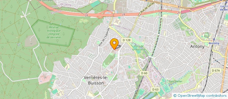 localisation de l'entreprise SARL CELINE FLEURS à VERRIERES-LE-BUISSON