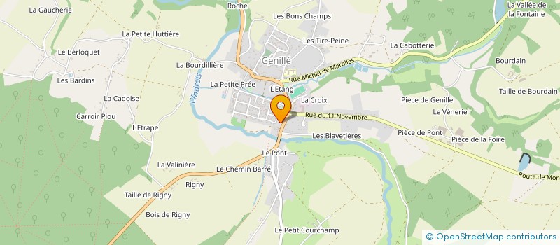 localisation de l'entreprise SARL CELINE GROULT-GUIGNAUDEAU NOTAIRE  GENILLE