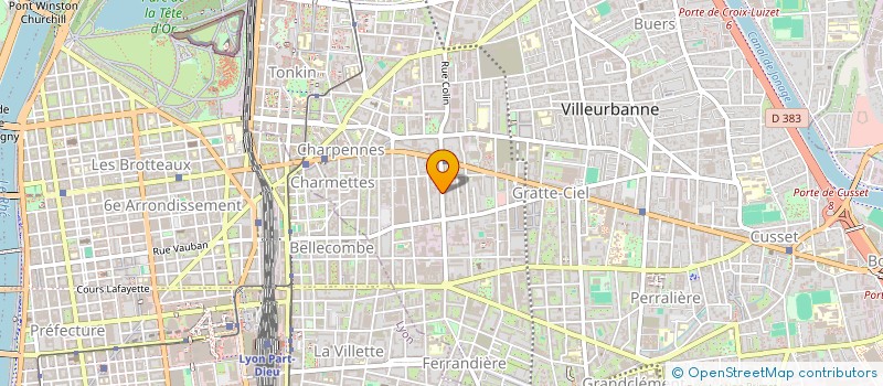 localisation de l'entreprise SARL CELLULE GRISE STUDIO  VILLEURBANNE