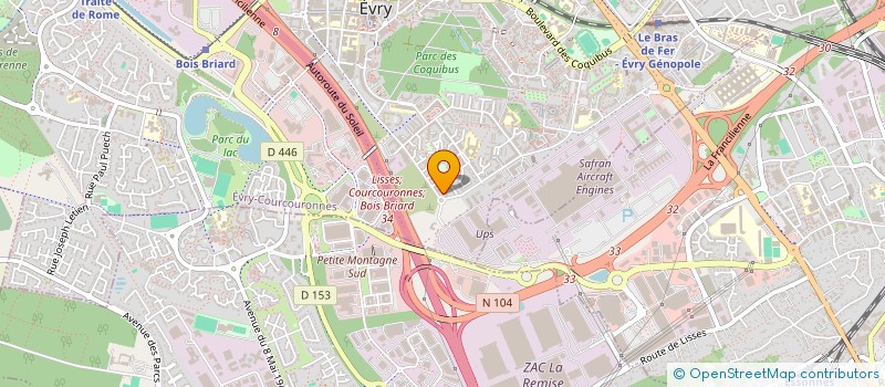 localisation de l'entreprise SARL CEMA à EVRY-COURCOURONNES