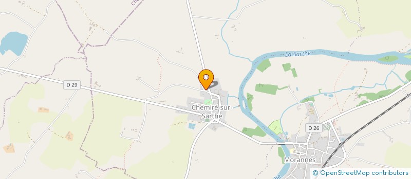 localisation de l'entreprise SARL CENTAURE IMMOBILIER ATLANTIQUE  MORANNES SUR SARTHE-DAUMERAY