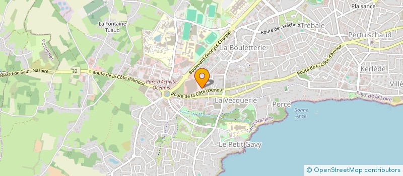 localisation de l'entreprise SARL CENTOREA à SAINT-NAZAIRE