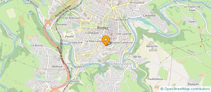 localisation de l'entreprise SARL CENTRAL AMBULANCE à RODEZ