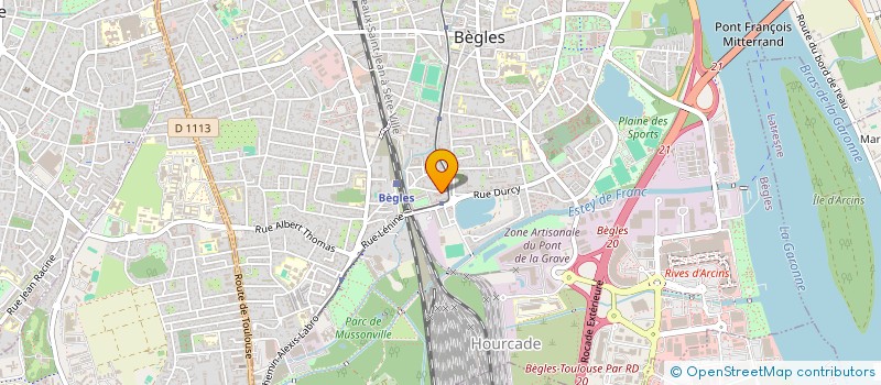localisation de l'entreprise SARL CENTRAL PNEU à BEGLES