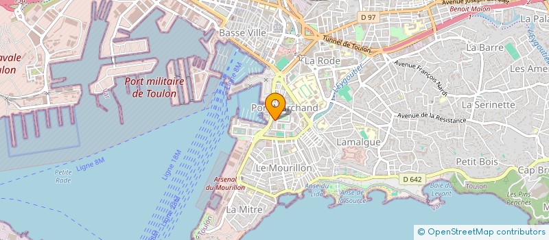 localisation de l'entreprise SARL CENTRALE D IMPRIMERIE à TOULON