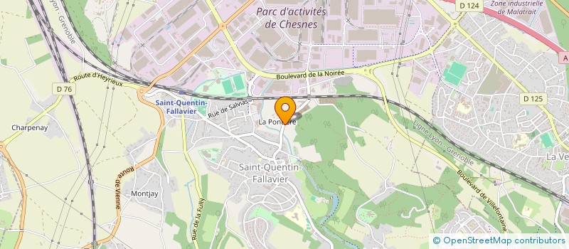 localisation de l'entreprise SARL CENTRE AUTO SERVICE  SAINT-QUENTIN-FALLAVIER