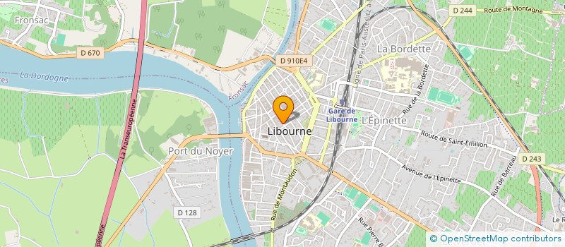 localisation de l'entreprise SARL CENTRE BIO VIE à LIBOURNE