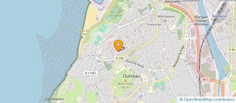 localisation de l'entreprise SARL CENTRE COMMERCIAL CITE  LE PORTEL