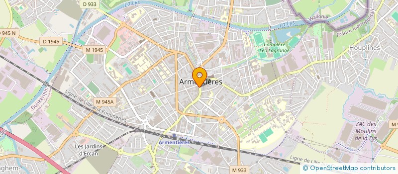 localisation de l'entreprise SARL CENTRE DE GAULLE à ARMENTIERES