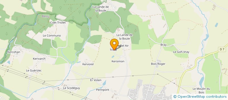 localisation de l'entreprise SARL CENTRE DE TRIVLE  BERRIC