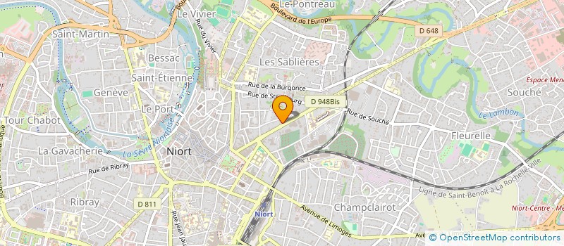 localisation de l'entreprise SARL CENTRE ESTHETICAPILLAIRE à NIORT