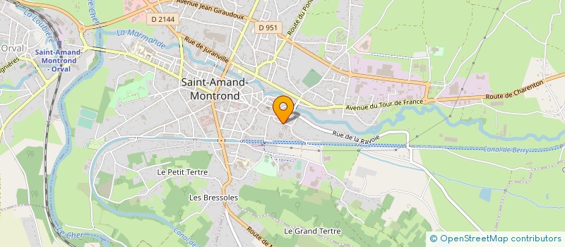 localisation de l'entreprise SARL CENTRE IMPORT à SAINT-AMAND-MONTROND