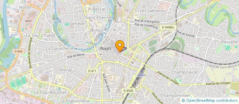 localisation de l'entreprise SARL CENTRE OUEST TOURISME à NIORT
