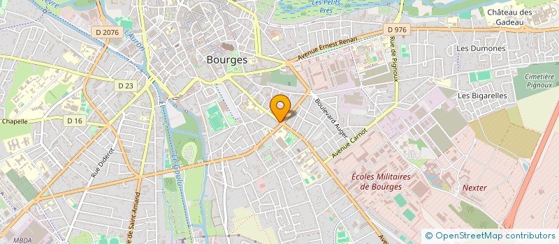 localisation de l'entreprise SARL CENTRE RESTAURATION VIENNOISERIE à BOURGES