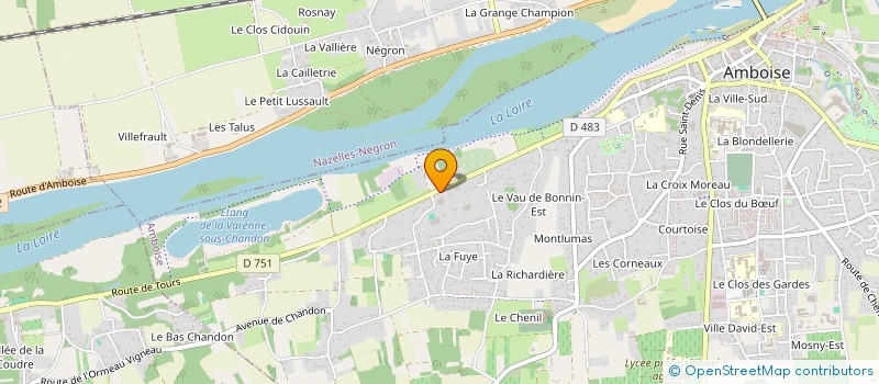 localisation de l'entreprise SARL CENTRE VAISSELLE  AMBOISE