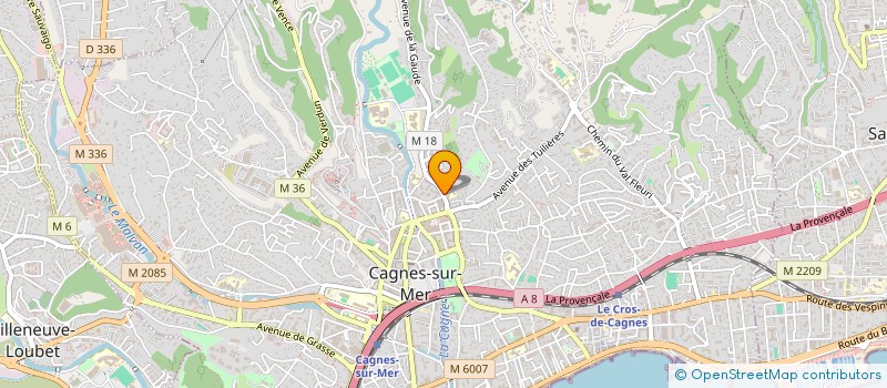 localisation de l'entreprise SARL CEPIMM CABINET D'ETUDES PATRIMONIALES ET IMMOBILIERES à CAGNES-SUR-MER