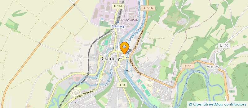 localisation de l'entreprise SARL CERBERE STYX à CLAMECY