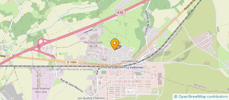 localisation de l'entreprise SARL CF TRANS à BELIGNEUX