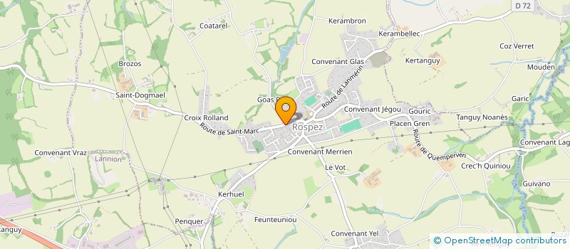 localisation de l'entreprise SARL CG 22  ROSPEZ