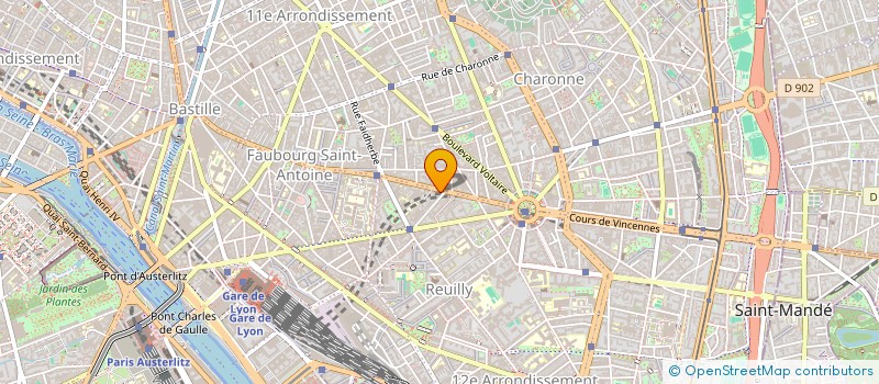 localisation de l'entreprise SARL CG  PARIS 12